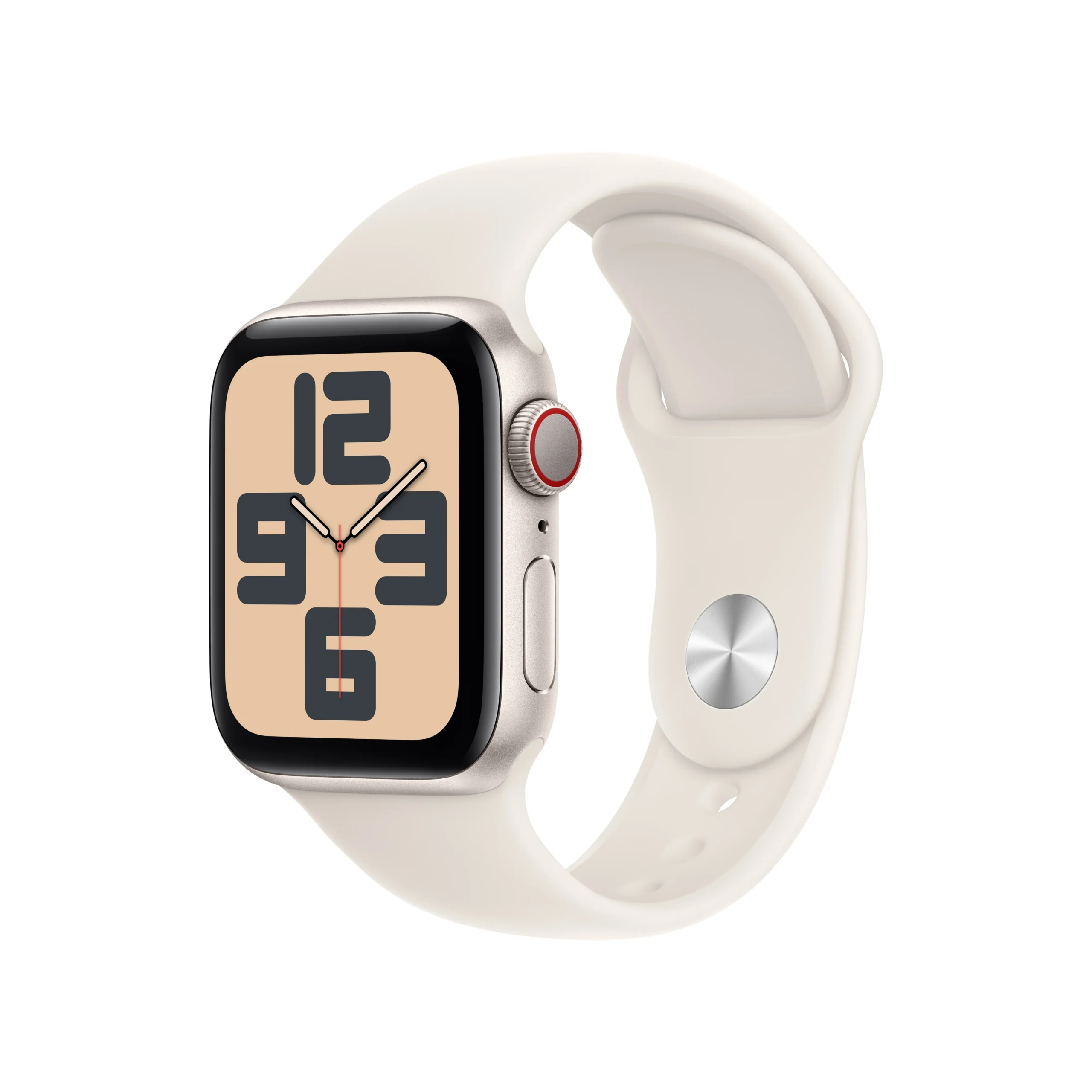 APPLE Watch SE (2nd Gen) V2, GPS + Cellular, 40mm, Starlight Sport Aluminium Case