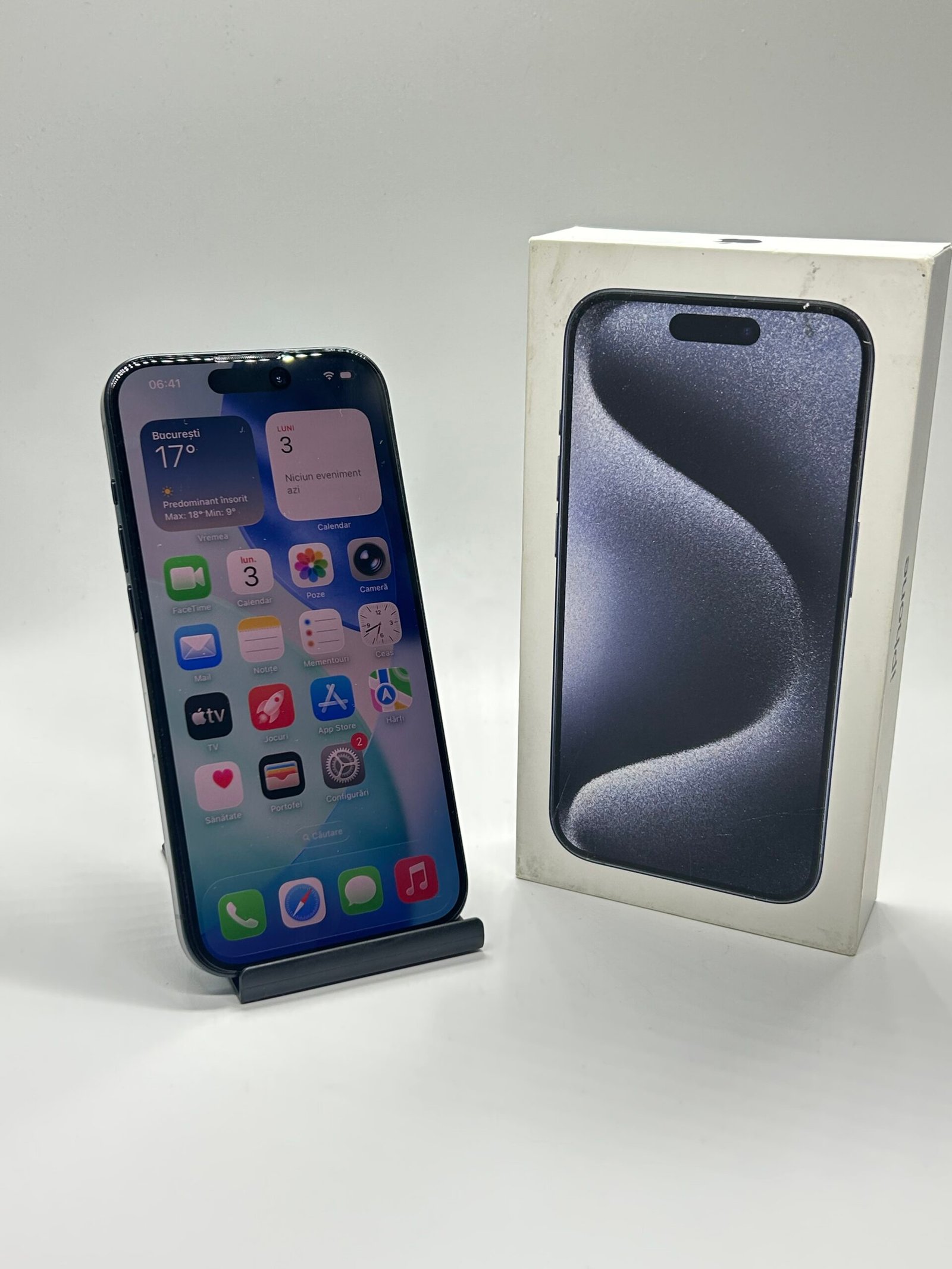 Apple iPhone 15 PRO, 256GB, 5G, Blue Black - Imagine 6
