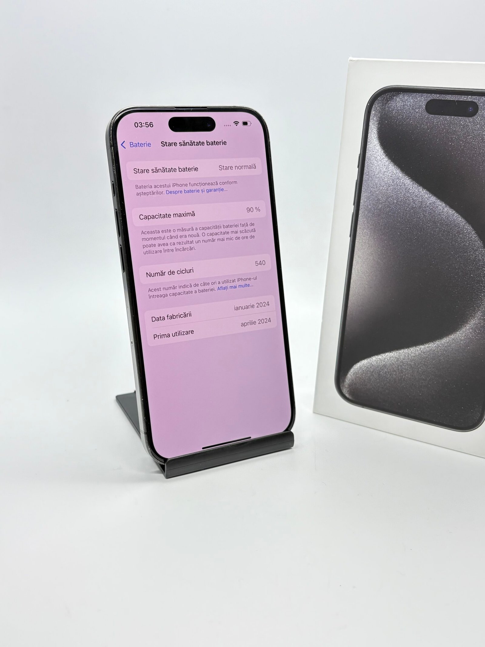 Apple iPhone 15 PRO, 512GB, 5G, Black Titanium - Imagine 9