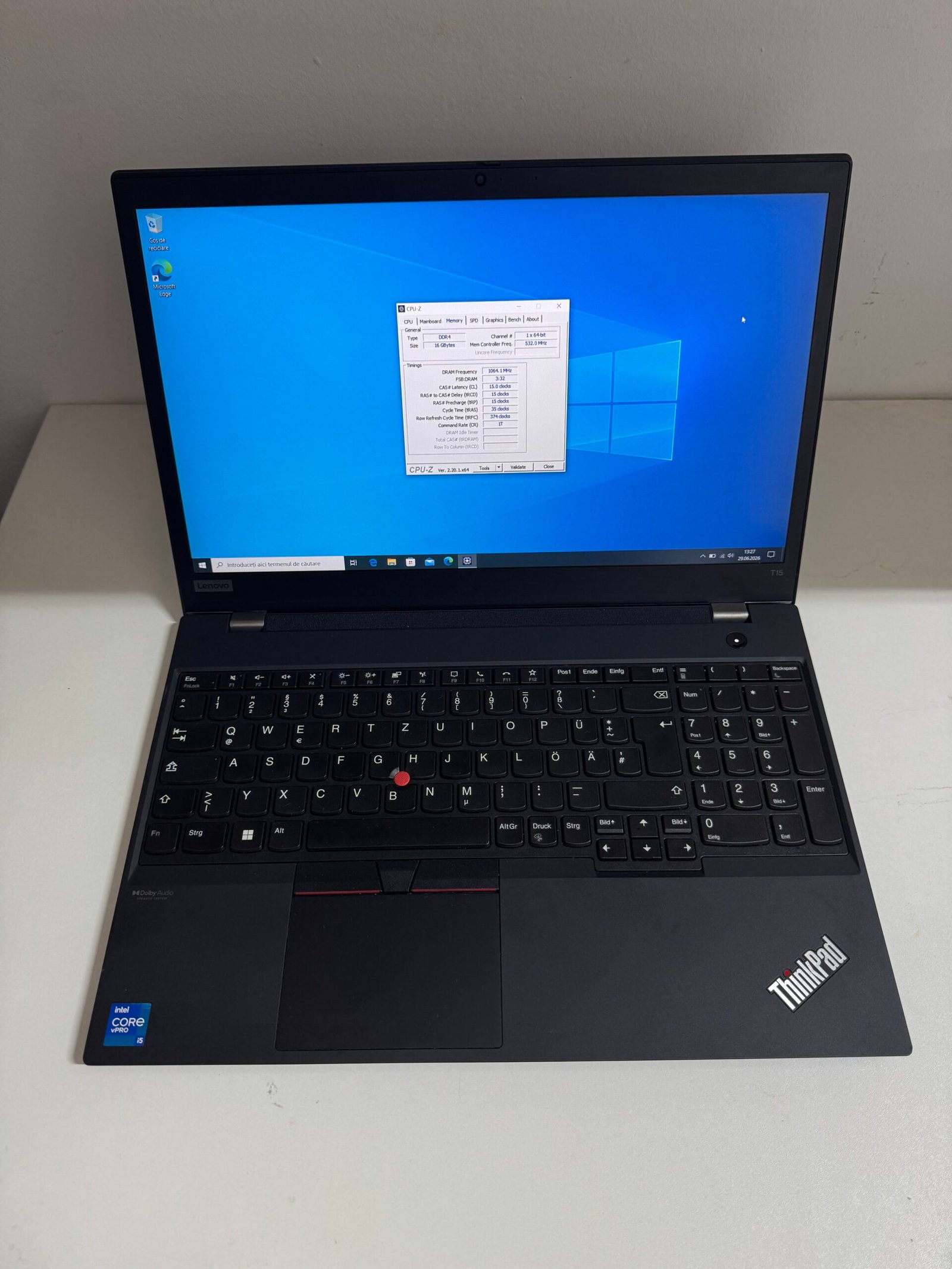 Lenovo ThinkPad T15 Gen 2, i5-1145G7 | 16 GB RAM | 256 GB SSD | 15.6" - Imagine 3