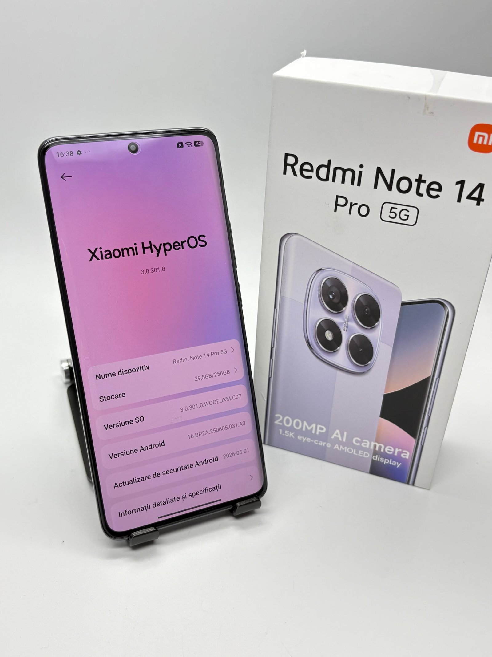 Redmi Note 14 PRO 5G - 256Gb, 8Gb ram - Black - Imagine 8